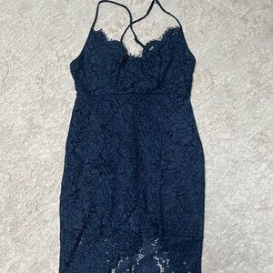 Lacey Navy Dress
